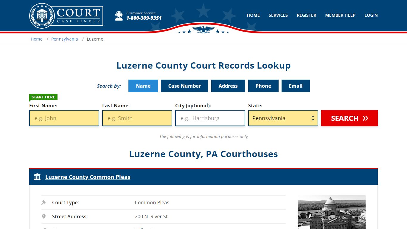 Luzerne County Court Records | PA Case Lookup